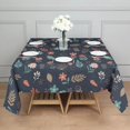 thumbnail image 3 of Pioneer Flower Floral Print Pattern Square Tablecloth, Waterproof Wipeable Spillproof Washable Table Cover for Home Kitchen Party Decor, 42"x42", 3 of 6