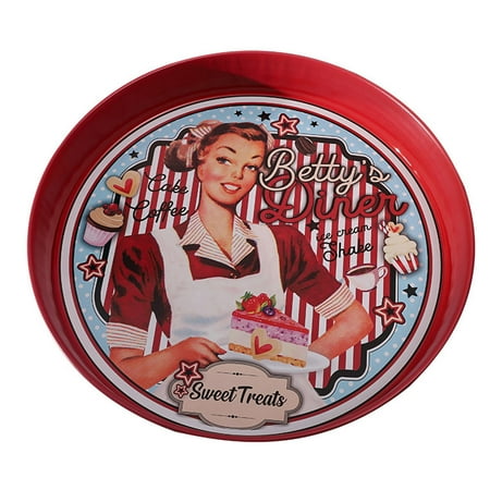 

Food Serving Tray Iron Wrought Plate Storage Tray Colored Fruit Storage Stand