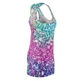 thumbnail image 4 of Women's Cut & Sew Racerback Dress (AOP) Crystal Waters, 4 of 7
