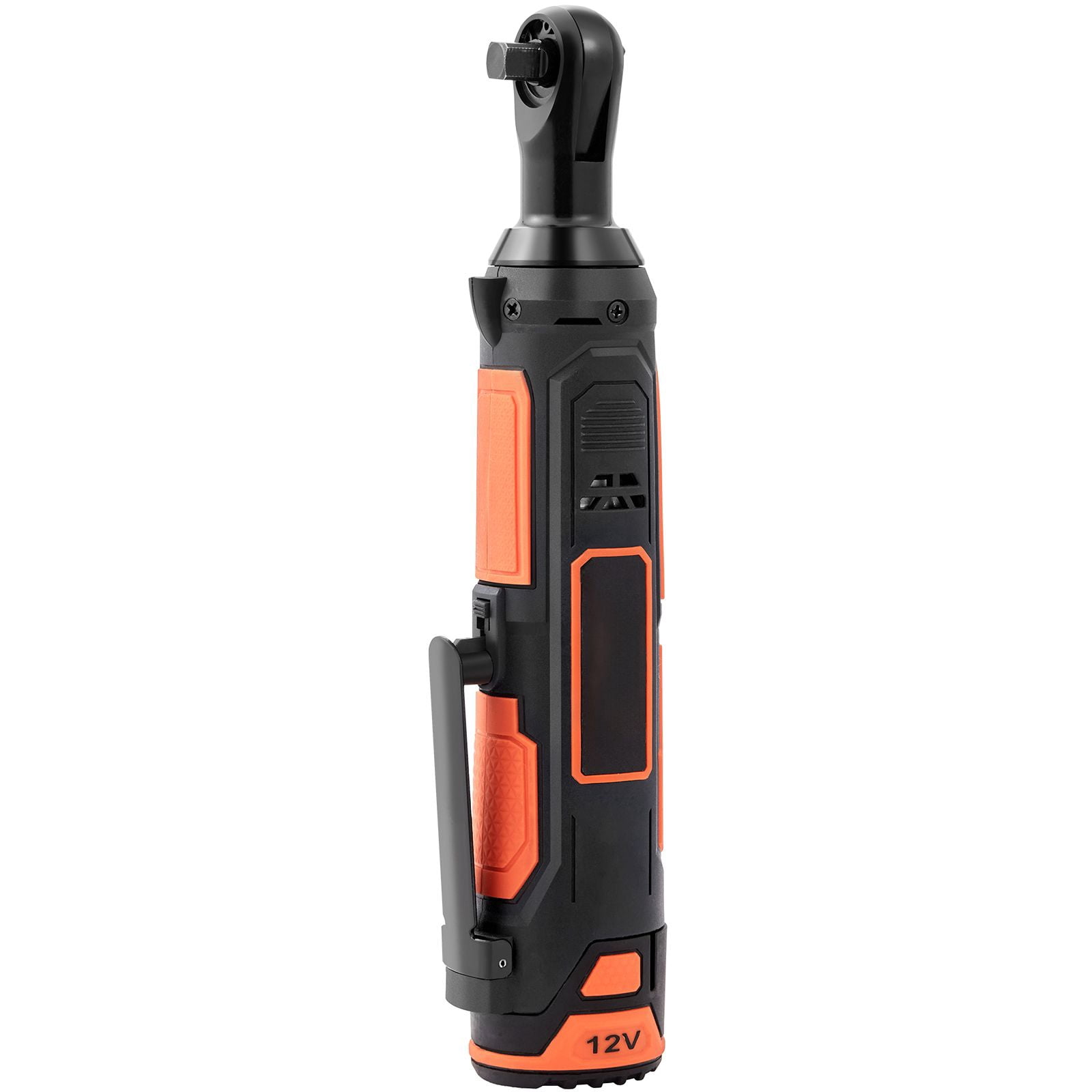 Cordless Electric Ratchet Wrench, 3/8 Inch, 33 ft-lbs Torque, 12V Motor, 2 x 2.0Ah Batteries, Fast Charging, 9 Sockets, LED Light, for Automotive & Mechanical Repairs