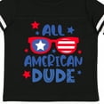 thumbnail image 4 of Inktastic 4th of July All American Dude with Red and Blue Glasses Boys Toddler T-Shirt, 4 of 5