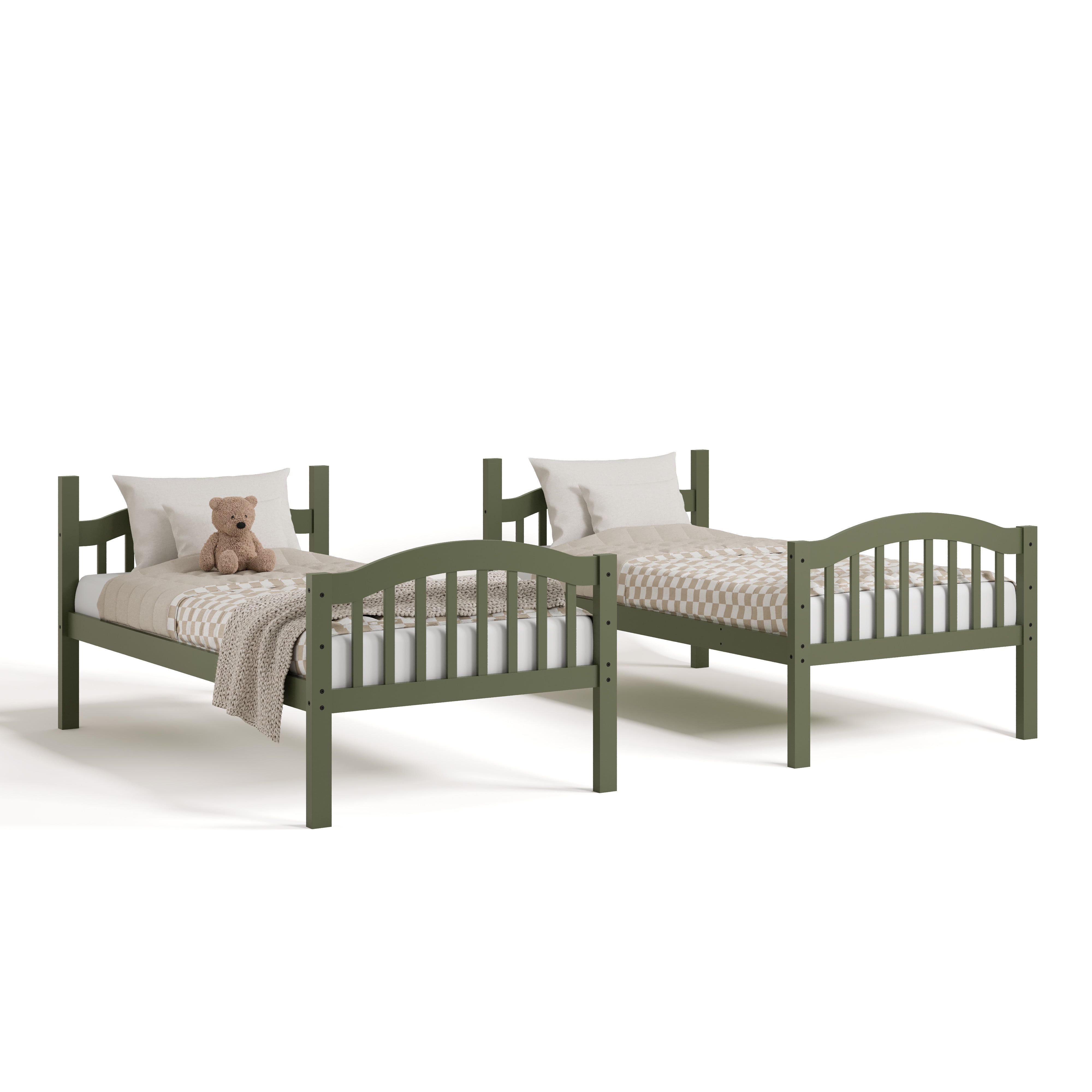 Storkcraft Long Horn Solid Hardwood Twin Bunk Bed