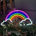 thumbnail image 3 of Tnobhg Rainbow Neon Sign LED Light USB/Battery Operated Non-Glaring Cloud Rainbow LED Neon Light Wall Art Decoration, 3 of 7