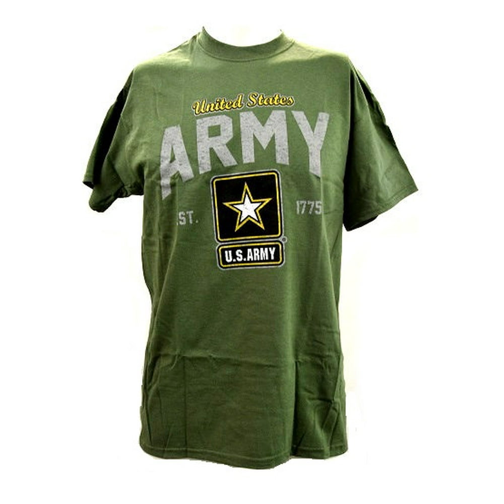 Gildan - Gildan Men's T-Shirt Short Sleeve U.S Army in Green - Large ...
