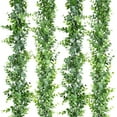 thumbnail image 2 of Morttic 6 Pack 6 Feet Faux Eucalyptus Garland Plants, Artificial Vines Fake Hanging Boxwood Greenery Garland UV Protected for Wedding Backdrop Wall Indoor Outdoor Decor, 2 of 14