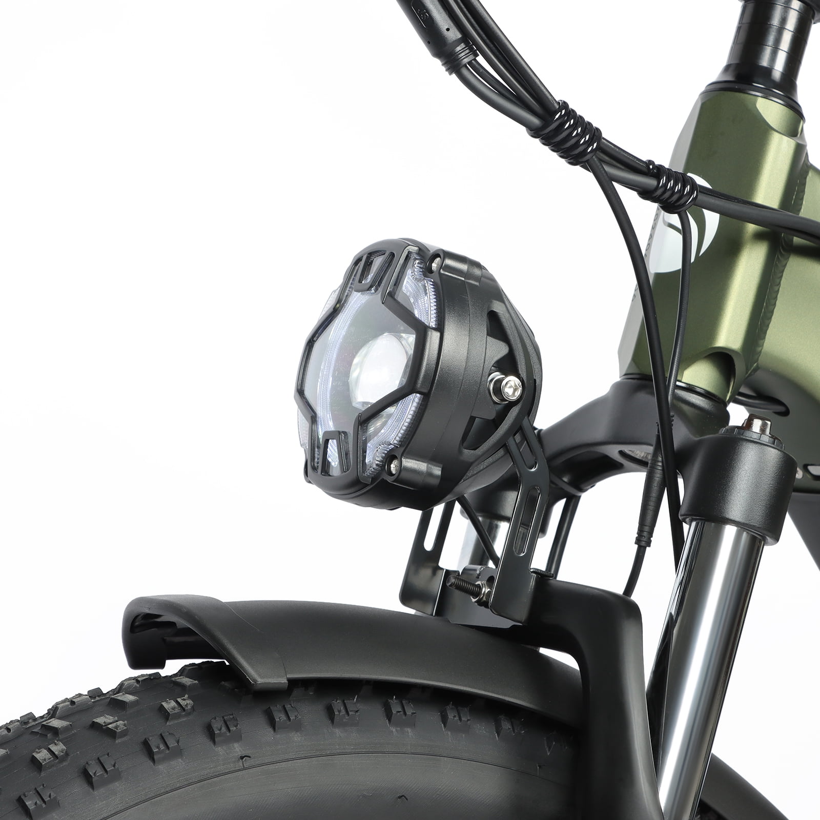 1000W 1000W Adult Dual Motor Mountain Bike, 48V20Ah Battery, 32 mph Electric Bike, 24 Inch Fat Tire Electric Bike, 7 Speed Hydraulic Disc Brake Electric Bike UL2849