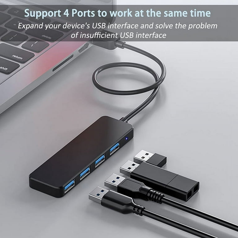 UGREEN USB 3.0 Hub, 4 Ports USB A Splitter Ultra-Slim USB Expander for  Mouse, Keyboard, Flash Drive, U Disk, Printer Compatible with Laptop,  Desktop