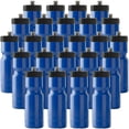 thumbnail image 1 of 50 Botellas De Agua Resistentes A Granel, Paquete De 24, Botellas Deportivas Sin Bpa De 22 Oz Con Tapa Superior De Fácil Apertura, Fabricadas En Ee. Uu., Marca Reutilizable Y Apta Para Lavavajillas En, 1 of 7