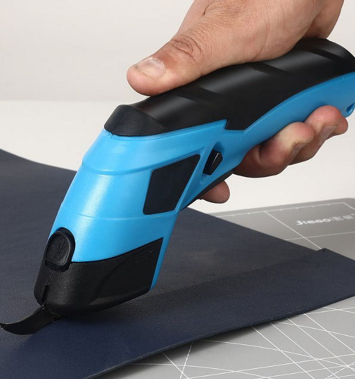 Electric Scissors for Cutting Fabric, Cardboard & Plastic  Rechargeable Cordless Electric Scissors with 2 Blades