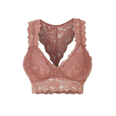 

Woshilaocai Women s Floral Lace Bra Without Underwire Bralette Bustier Lace Bra