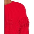 thumbnail image 4 of No Boundaries Juniors' Chenille Fringe Sweater, 4 of 5