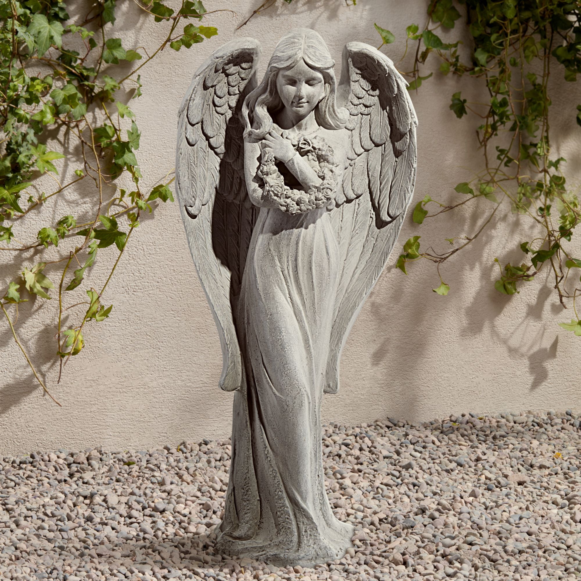 John Timberland Victorian Outdoor Statue 25" High Standing Angel for