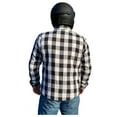 thumbnail image 3 of Fast Mask Black & White Plaid Kevlar Lined Armoured Flannel Shirts, 3 of 6