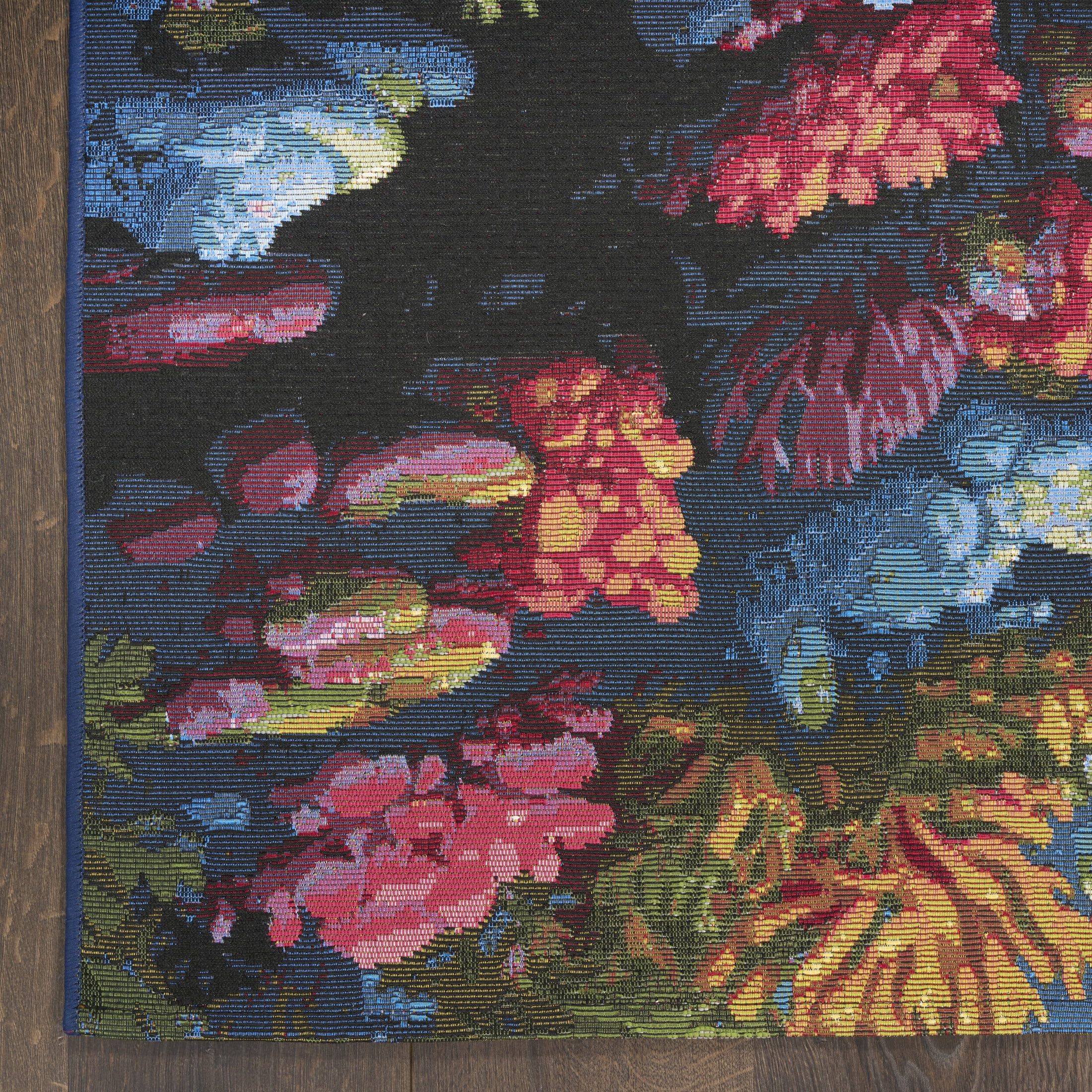 Nourison Color Splash 9'10" x 13'2" Multicolor Coastal, Nautical & Beach Rug