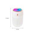 thumbnail image 3 of Car Humidifier with USB Power - 330mL Portable Aromatherapy Diffuser for Home & Office, Low Noise with Colorful LED Lights, 3 of 8