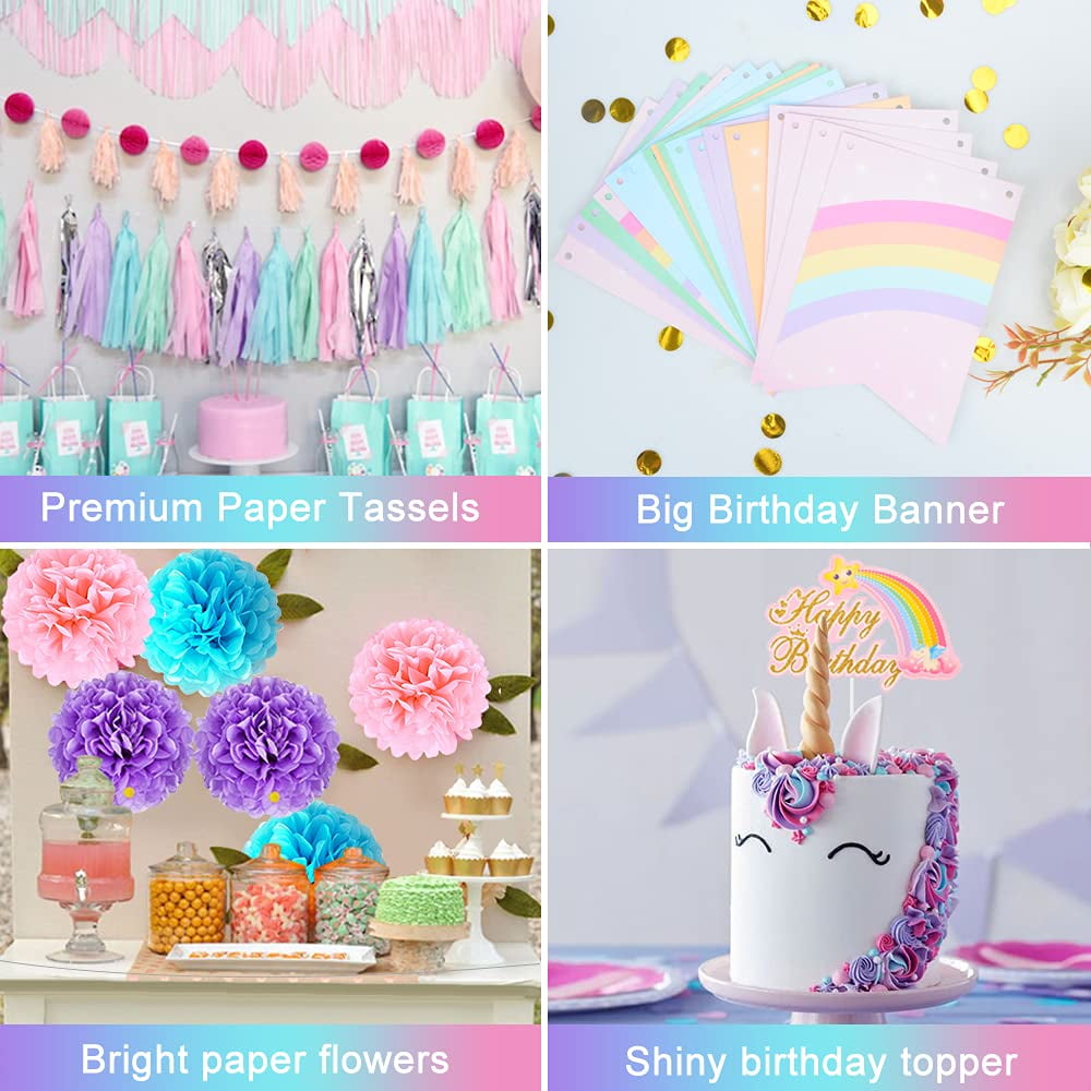 Rainbow Unicorn Birthday Party – Okayest Moms