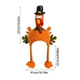 thumbnail image 2 of Funny Halloween Party Decorations for Adults, Turkey Hat with Faux & Long Legs, Quirky Thanksgiving Decor for Office Or Classroom Holiday Party, 2 of 7
