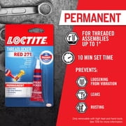 (2 pack) Loctite Threadlocker Red 271 Adhesive Permanent, Pack of 1, Red 0.2 fl oz Tube