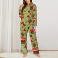 thumbnail image 3 of Bingfone Womens Pajama Sets Cartoon Fire Truck Print,Long Sleeve Loungewear Pajamas Set-Small, 3 of 9