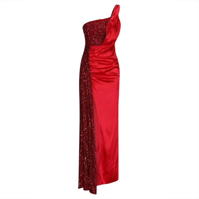 Casual Formal Solid Slit Sequined Off the Shoulder Evening Dress Dresses Casual Formal Solid Slit Sequined Off the Shoulder Evening Dress Dresses