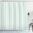 thumbnail image 1 of Ambesonne Teal and White Shower Curtain, Shabby Plant, 69"Wx75"L, Pale Blue Orange White, 1 of 3