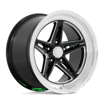 American Racing Vintage Flow Formed Aluminum Wheel VN514 18x7 5x4.5 G-BLK-MILL-DIA-LP 0mm, VN514BE18701200