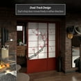 thumbnail image 7 of Red Lantern 7 ft. Tall Cherry Blossom Shoji Sliding Door Kit - Rosewood, 7 of 7