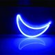 thumbnail image 3 of Luz LED de neón de luna azul, lindo letrero de luna de neón, decoración de habitación de Navidad con batería o arte alimentado por USB, luces decorativas LED, luces nocturnas para interiores, 3 of 5