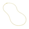 thumbnail image 2 of 14K Two-Tone Men & Women's 18" 2.10mm Twisted Dorica Chain Necklace, 2 of 4