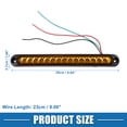 thumbnail image 4 of Unique Bargains 12V 24V 16 LED Car Trailer Identification Light Turn Signal Tail Light Strip Assembly Yellow, 4 of 7