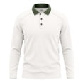 thumbnail image 3 of LIaqionyy Golf Shirts for Men Button Collared Long Sleeve Casual Tops Work Business Fashion T Shirt Fall Clothes, 3 of 7