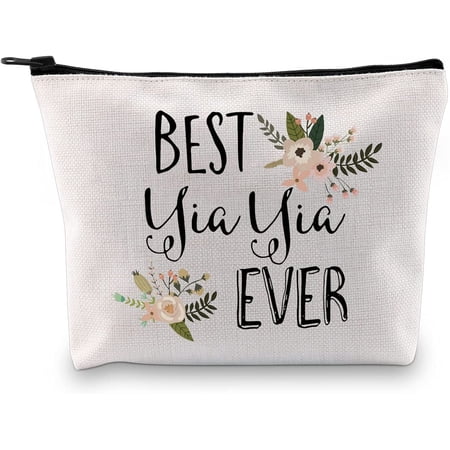 Funny Nona Gift for Grandma Best Nona Ever Cosmetic Bag from Grandchildren
