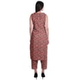 thumbnail image 4 of Moomaya Ensemble Kurta Sans Manches à Col Claudine Imprimé pour Femmes, Ensemble Ethnique 2 Pcs, 4 of 6