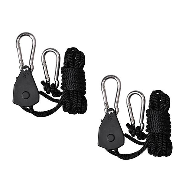 2 Pairs of Heavy Duty Rope (150 lbs Weight Load Capacity per Pair