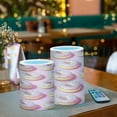 thumbnail image 3 of Yayeee Flameless Candles with Remote Flickering Battery Operated Multi Color Changing, Light Pink Doughnuts, 3 of 7