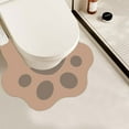 thumbnail image 5 of Bilqis Toilet Rug Mat Wtih Cute Cats Paw Pattern Shaped Bath Mat Rug-Rainproof Watermarks Counteractive Bathroom Mat Rug Non Slip, 5 of 7