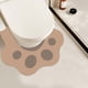 thumbnail image 5 of Alfombrilla de baño con estampado de huellas de gato | Antideslizante e impermeable | Suave alfombrilla de poliéster para baño, niños, ducha y bañera. Antifatiga, lavable, color amarillo, marrón y, 5 of 7
