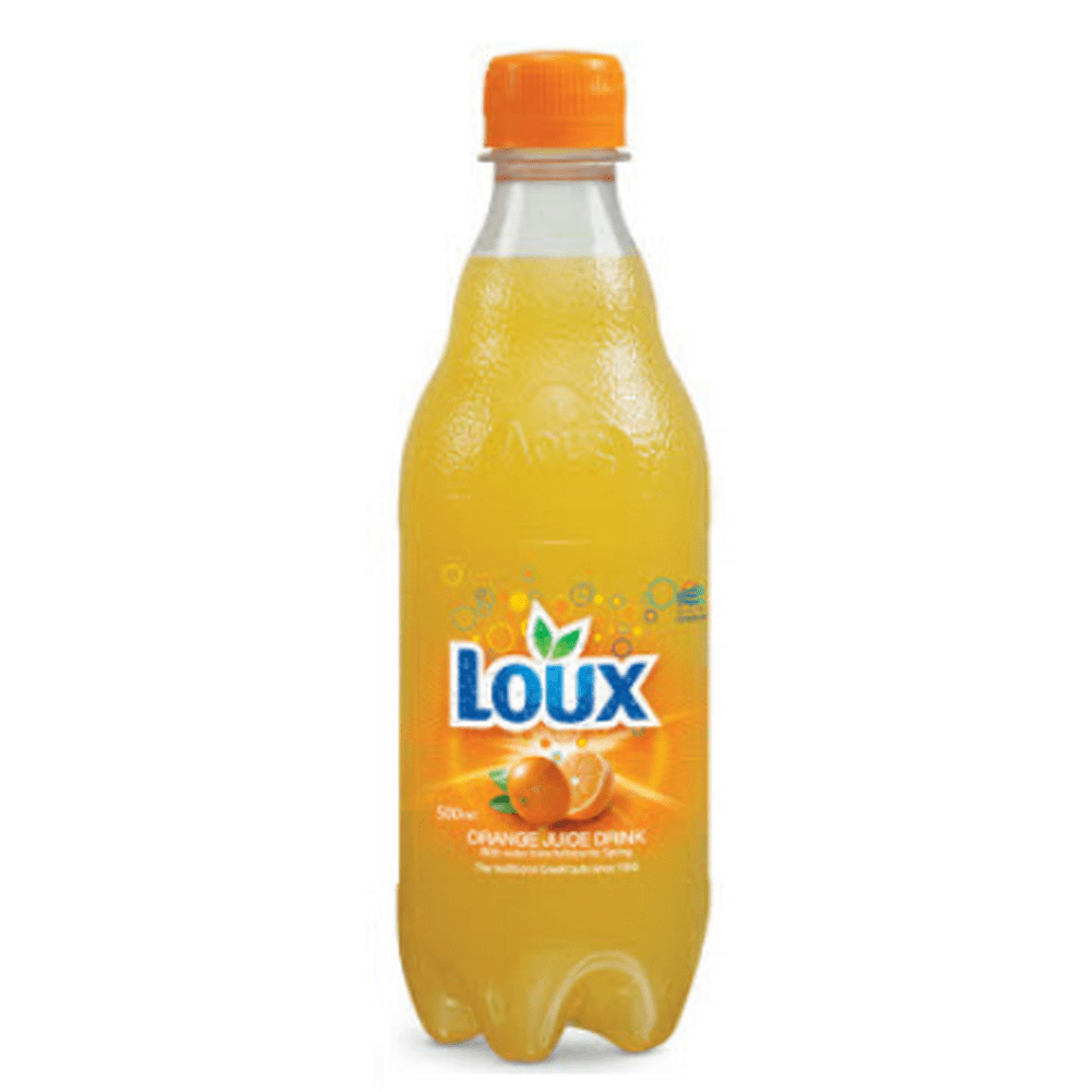 Loux Sparkling Orange Juice Drink, 17 fl oz