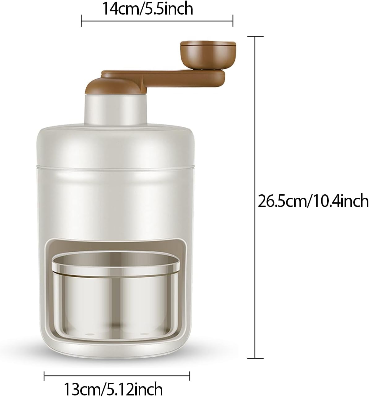 Ice Shaver Snow Cone Crusher Advanced Manual Household Kitchen Utensils and a Freezing Mold for Making Smoothies