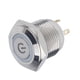 thumbnail image 5 of Lámpara de señal de luz de señal de de coche LED azul impermeable de metal de 16 mm 12 V Luz de anillo con símbolo de poder resplandor 1NO Zulema Luz indicadora de metal, 5 of 6