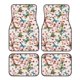 thumbnail image 1 of Balery Floral With Butterflies Juego de 4 Alfombrillas para Auto, Revestimientos de Caucho Resistente, Diseño Antideslizante, 1 of 7