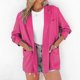 thumbnail image 4 of Abrigo de manga larga con bolsillo para mujer, chaqueta con cuello vuelto liso para mujer Fridja hkj911, 4 of 9