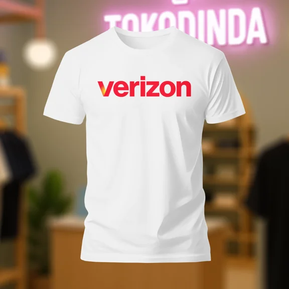 Verizon Communications Logo T-Shirt Funny Made In USA s-5xl