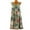Army Green, variant on ELFINDEA Dresses for Women 2024 Plus Size Dresses Fashion Casual Vest Sleeveless Lace Print Tank Pleated Swing Blue 2X