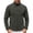 Army Green, variant on Men's Plus Size Full Zip Fleece Jacket Stand Collar Raglan Sleeve Lightweight Outer Coat Casual Mid-Layer Outerwear