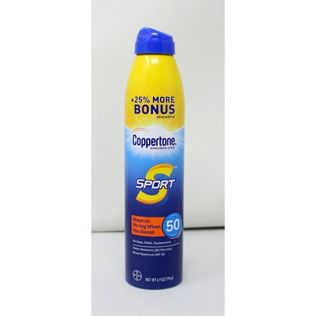Coppertone Sport Sunscreen Spray SPF 50 6.9 Ounce