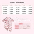 thumbnail image 5 of Hansber Infant Baby Girls Boys One Piece Romper Footed Jumpsuit Button Short Long Sleeve Bodysuit White 66, 5 of 5