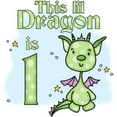 thumbnail image 2 of CafePress - Lil Dragon First Birthday Infant Bodysuit - Baby Light Bodysuit, Size Newborn - 24 Months, 2 of 4