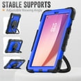 thumbnail image 5 of For Lenovo Tab M9 9.0 Inch 2023 TB-310XU/TB-310FU, 360 Rotating Shockproof Cover with Stand, Handle, Shoulder Strap, Dark Blue Panel, 5 of 7