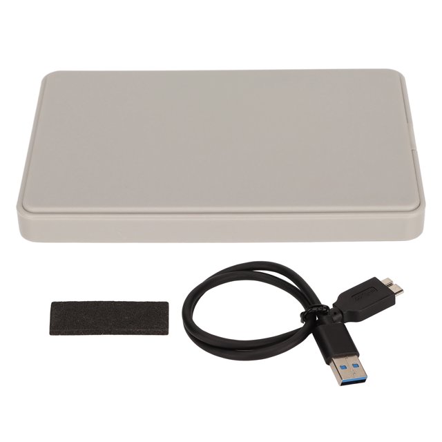 Hard Drive Enclosure, SSD Enclosure Adapter Stable Lightweight 30MB/S Ultra Thin For Computer Grey